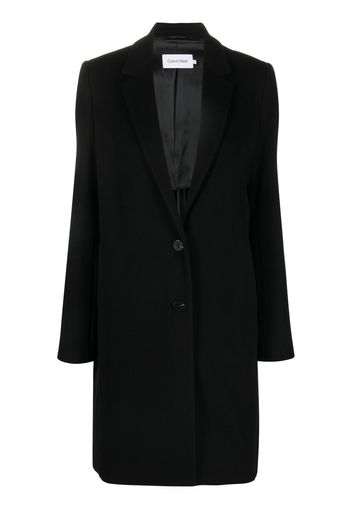 Calvin Klein single-breasted coat - Schwarz