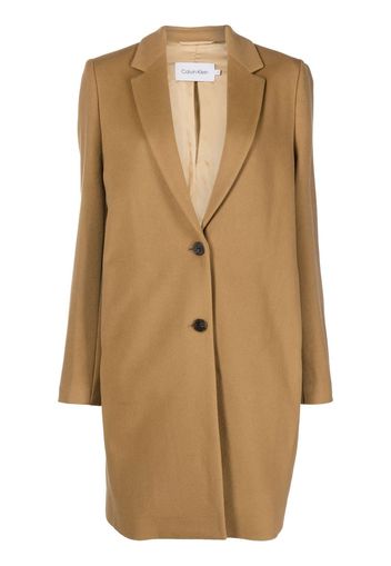 Calvin Klein single-breasted coat - Braun