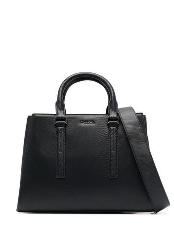 Calvin Klein raised-logo detail tote bag - Schwarz