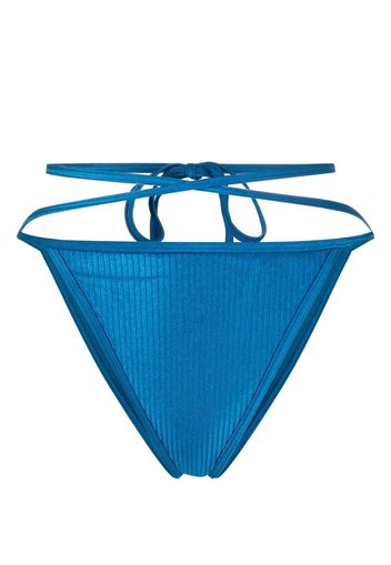 Calvin Klein crossover strap bikini bottoms - Blau