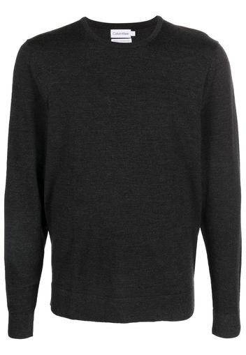 Calvin Klein Superior wool crewneck jumper - Schwarz