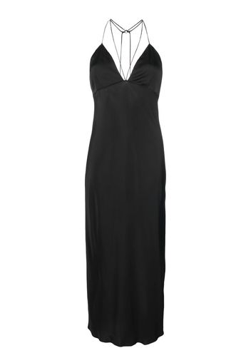 Calvin Klein strap-detail slip dress - Schwarz