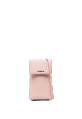 Calvin Klein logo-plaque cross body bag - Rosa