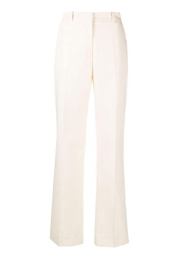 Calvin Klein high-waist straight-leg trousers - Nude