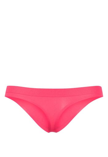 Calvin Klein logo-embossed elasticated-waist thong - Rosa