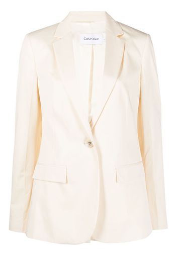 Calvin Klein single-breasted long-sleeve blazer - Nude