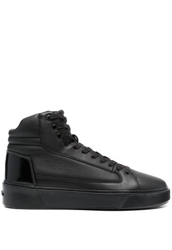 Calvin Klein lace-up leather sneakers - Schwarz