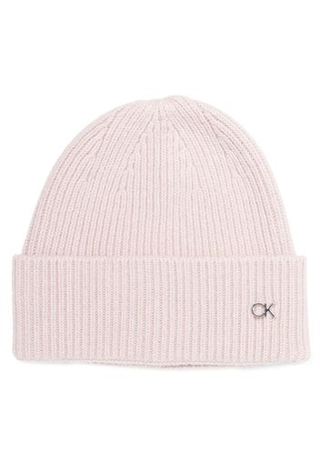 Calvin Klein Re-lo ribbed-knit beanie - Grau