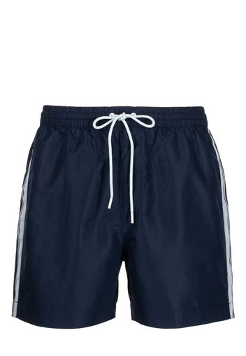 Calvin Klein logo-tape swim shorts - Blau