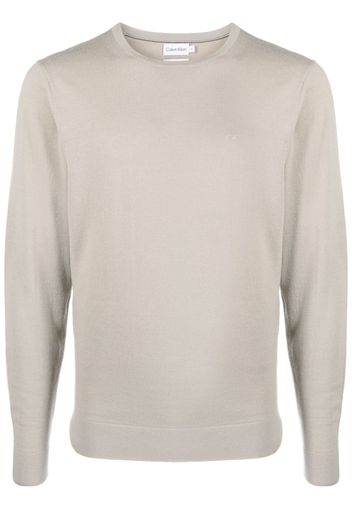 Calvin Klein Superior wool crewneck jumper - Nude