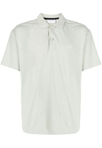 Calvin Klein short-sleeved polo shirt - Grün