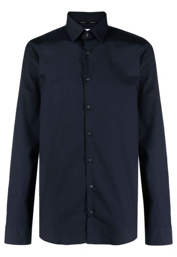 Calvin Klein button-up poplin shirt - Blau