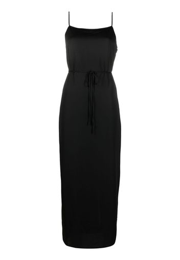 Calvin Klein crepe slip midi dress - Schwarz