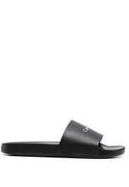 Calvin Klein logo Pool Slide - Schwarz