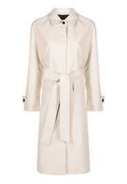 Calvin Klein single-breasted belted-waist coat - Nude