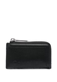 Calvin Klein debossed-logo zip-up cardholder - Schwarz