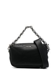 Calvin Klein puffed chain-link bag - Schwarz