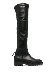 Calvin Klein combat knee-length boot - Schwarz