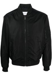 Calvin Klein long-sleeve zip-up bomber jacket - Schwarz