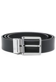 Calvin Klein two-buckle leather belt - Schwarz
