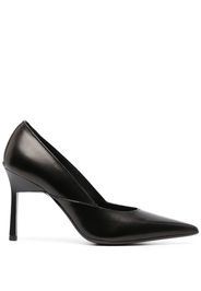 Calvin Klein 95mm pointed leather pumps - Schwarz