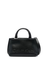 Calvin Klein logo-plaque tote bag - Schwarz