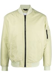 Calvin Klein logo-patch bomber jacket - Grün