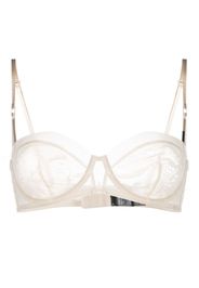 Calvin Klein floral-lace balconette bralette - Nude