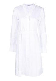 Calvin Klein long-sleeve belted dress - Weiß