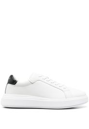 Calvin Klein low-top leather sneakers - Weiß