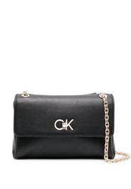 Calvin Klein logo plaque tote bag - Schwarz