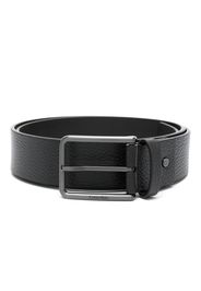 Calvin Klein logo-engraved buckle belt - Schwarz