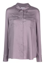 Calvin Klein Hemd mit Klappentaschen - Violett