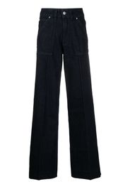 Calvin Klein Wide-Leg-Jeans mit hohem Bund - Blau