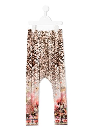 Camilla Kids drop-crotch hareem pants - Braun