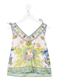 Camilla Kids tie-shoulder sleeveless blouse - Weiß