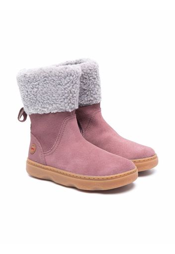 Camper Kids Kido Stiefel aus Faux Shearling - Rosa