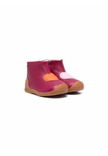 Camper Kids Regenstiefel aus Leder - Rosa