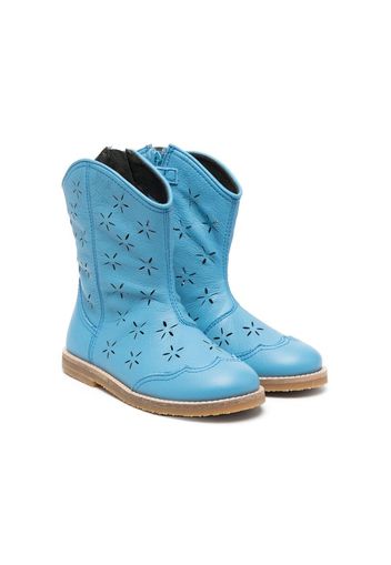 Camper Kids Savina perforated ankle boots - Blau