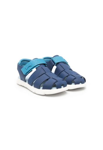 Camper Kids caged-design touch-strap sandals - Blau