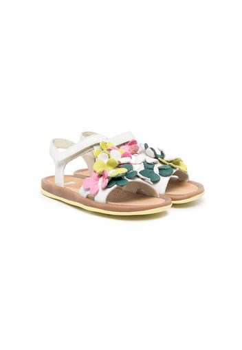 Camper Kids Bicho floral-applique detail sandals - Weiß