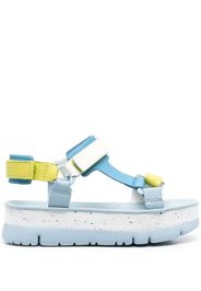 Camper multicolour platform sandals - Blau