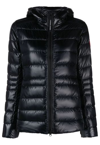 Canada Goose logo-patch padded down jacket - 61 - BLACK