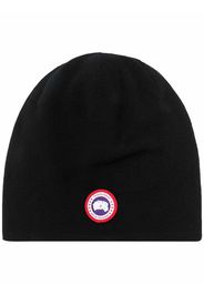 Canada Goose Mütze mit Logo-Patch - Schwarz