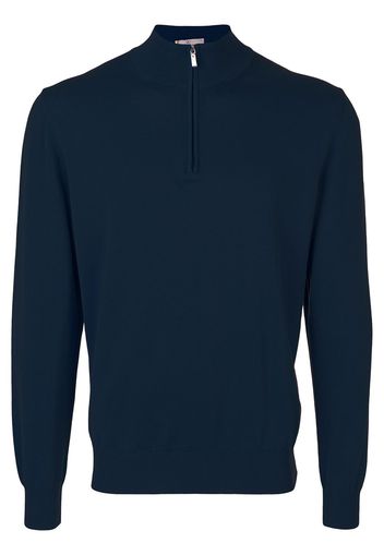 Canali zip-neck sweater - Blau