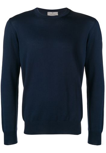 Canali Pullover mit rundem Ausschnitt - Blau