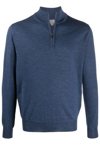 Canali Pullover mit Reißverschluss - Blau