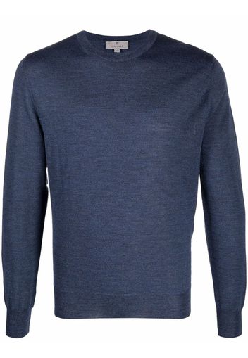 Canali Fein gestrickter Pullover - Blau