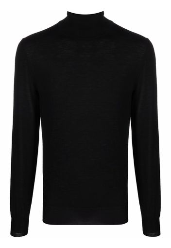 Canali Pullover mit Stehkragen - Schwarz