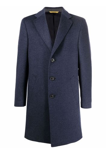 Canali single-breasted button coat - Blau